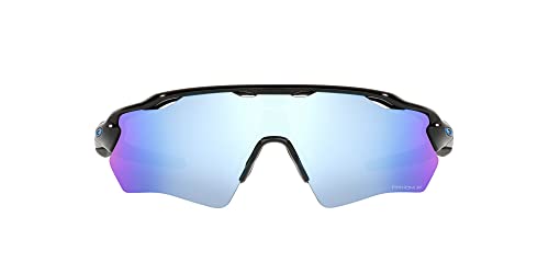 Oakley Youth OJ9001 Radar Ev XS Path Rectangular Sunglasses, Polished Black/Prizm Deep Water Polarized, 31 mm